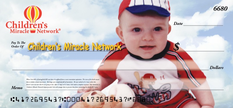 CMN display check featuring Cole Hill with memo story, 2005