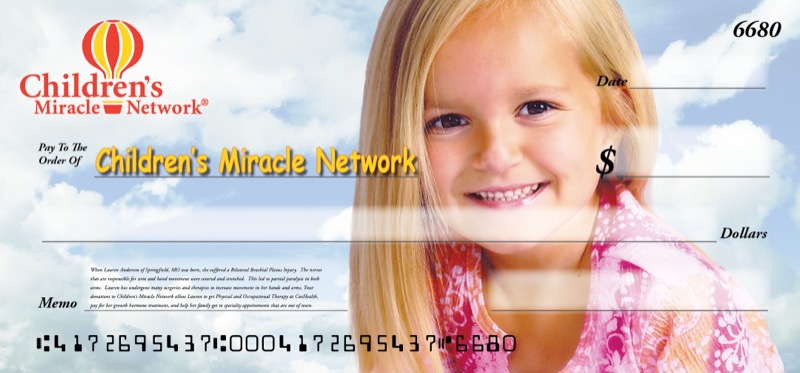 CMN display check featuring Lauren Anderson, 2006